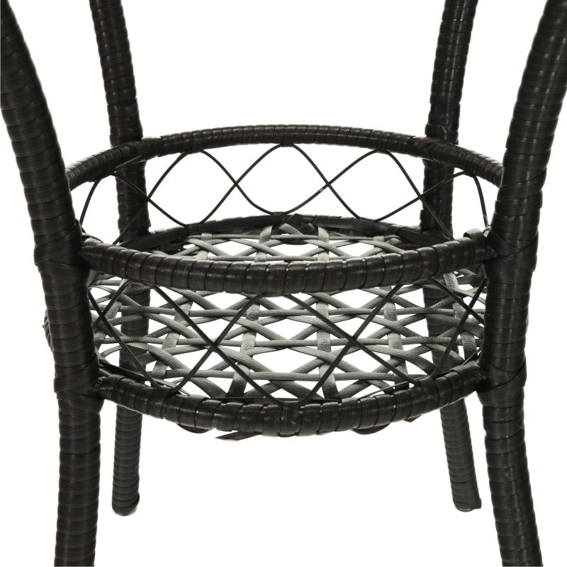 Záhradný, ratanový set, 1+2, hnedý, LASAN