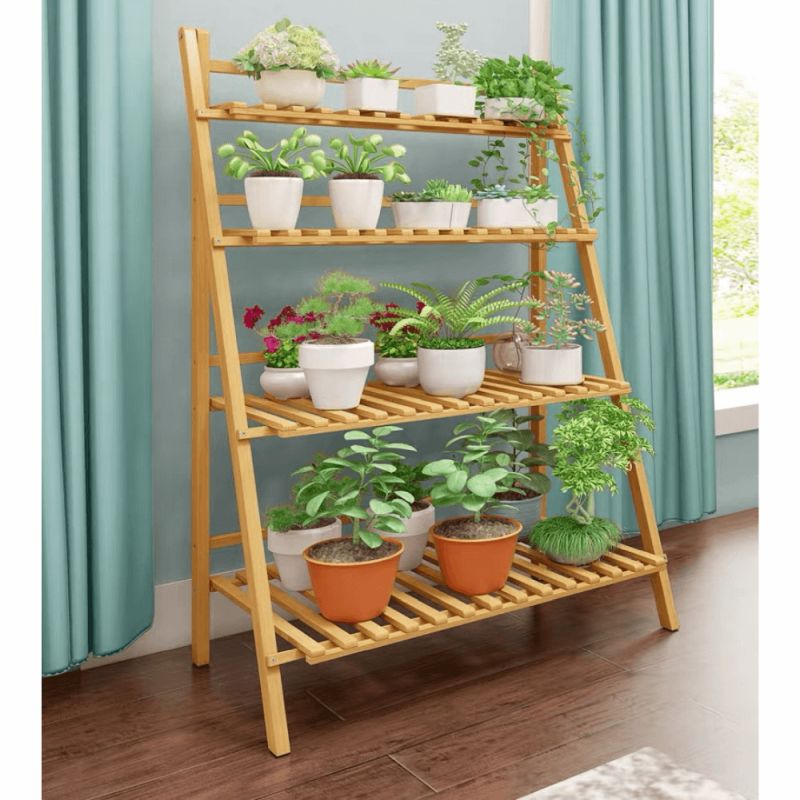 Regál, 70cm, bambus, prírodný, NEPEL TYP 2