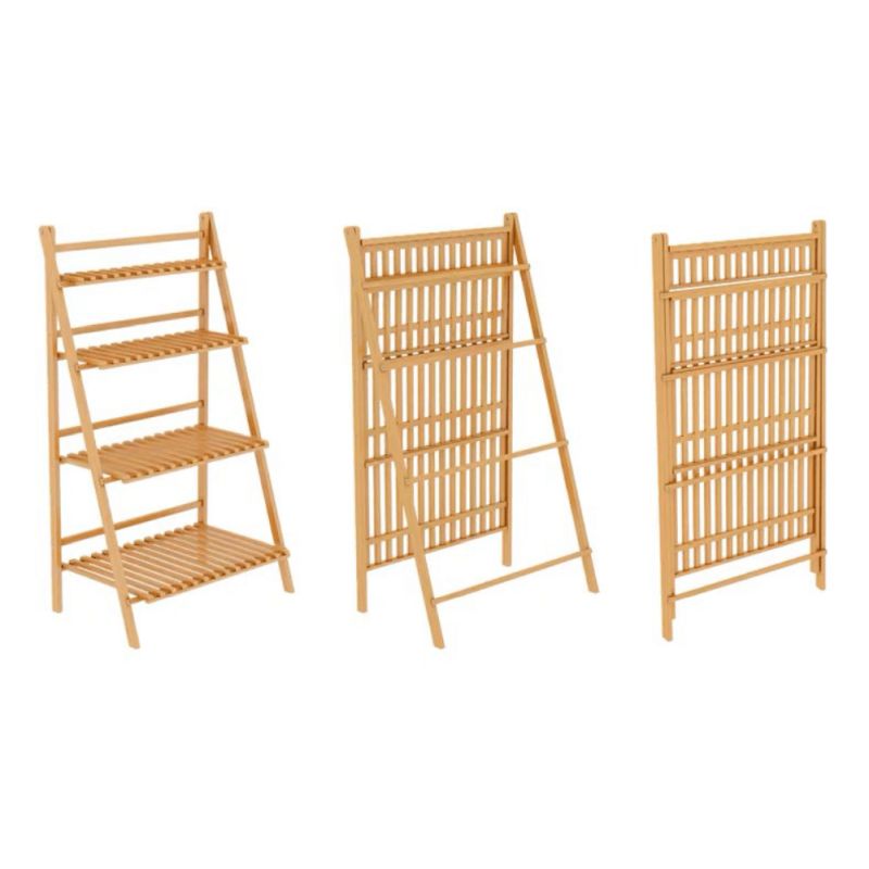 Regál, 70cm, bambus, prírodný, NEPEL TYP 2