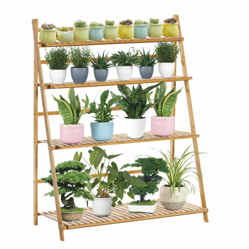 Regál, 70cm, bambus, prírodný, NEPEL TYP 2