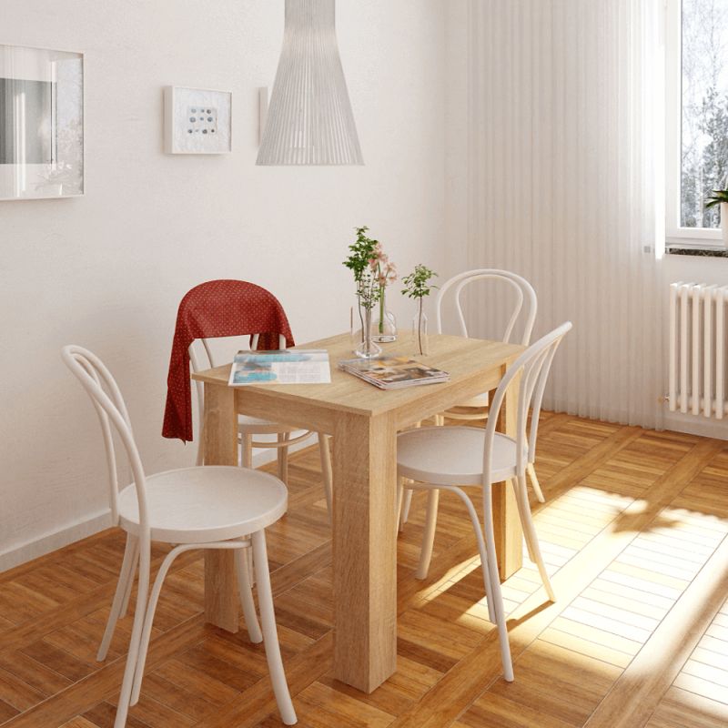 Jedálenský stôl, 86x60cm, DTD, dub sonoma, TARINIO