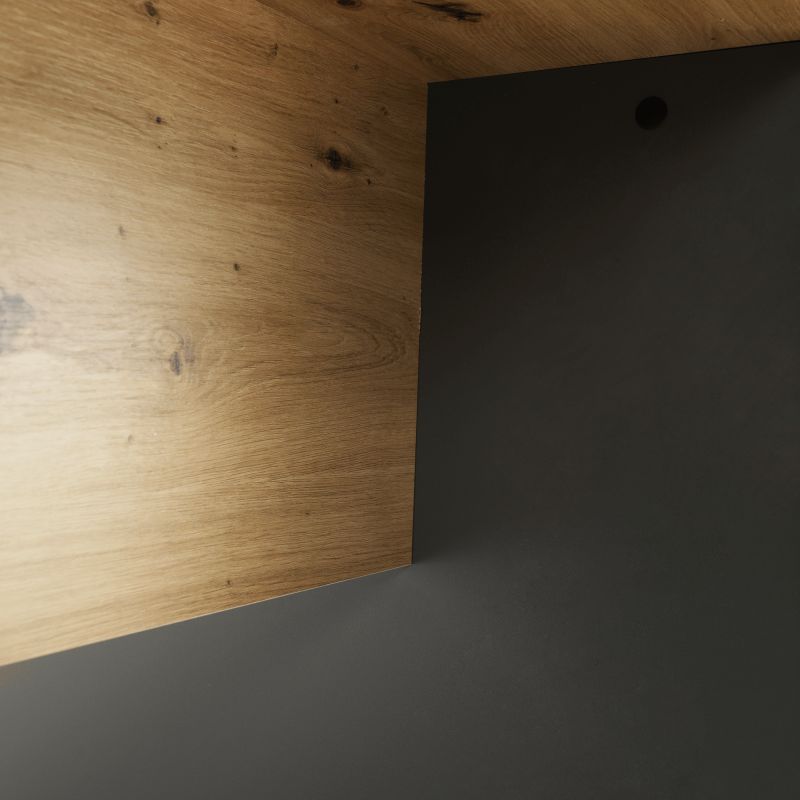 Písací stôl, 160x80cm, grafit, dub artisan, RIOMA NEW TYP 16