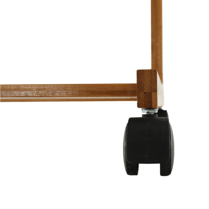 Pojazdný vešiak, prírodný, bambus, šírka 60cm, VIKIR TYP 1