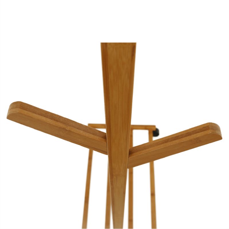 Pojazdný vešiak, prírodný, bambus, šírka 60cm, VIKIR TYP 1
