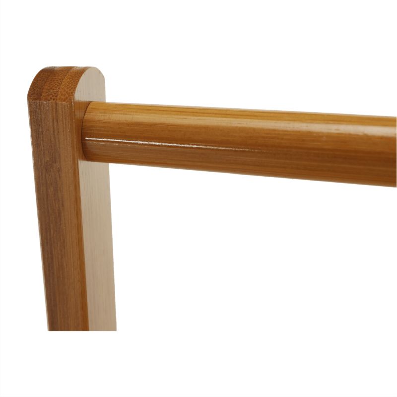 Pojazdný vešiak, prírodný, bambus, šírka 60cm, VIKIR TYP 1