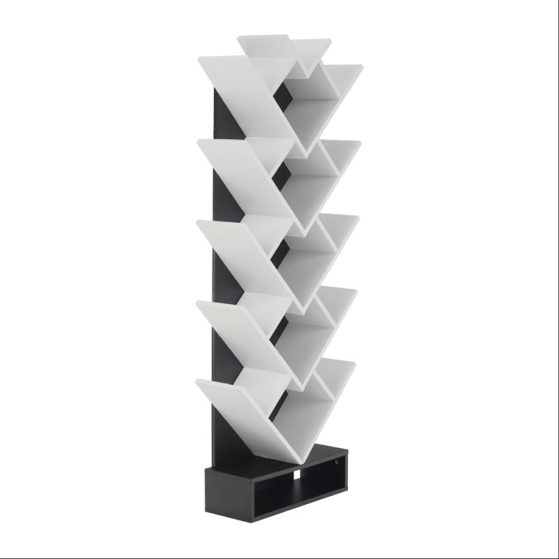 Regál, 59cm, biely, čierny, VEVEY
