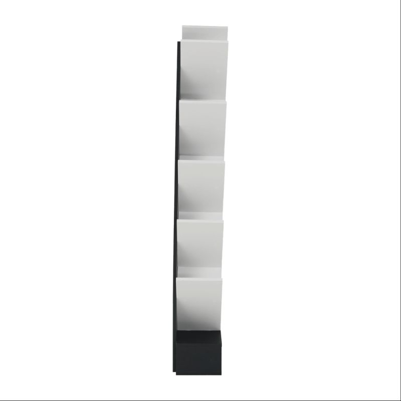 Regál, 59cm, biely, čierny, VEVEY
