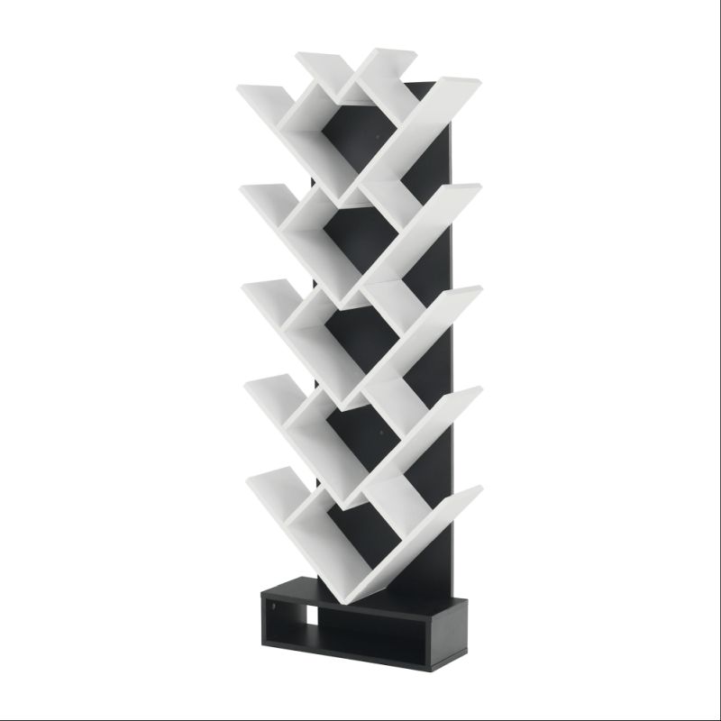 Regál, 59cm, biely, čierny, VEVEY
