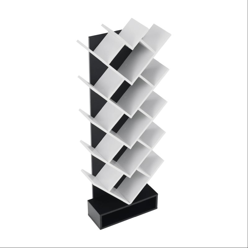 Regál, 59cm, biely, čierny, VEVEY