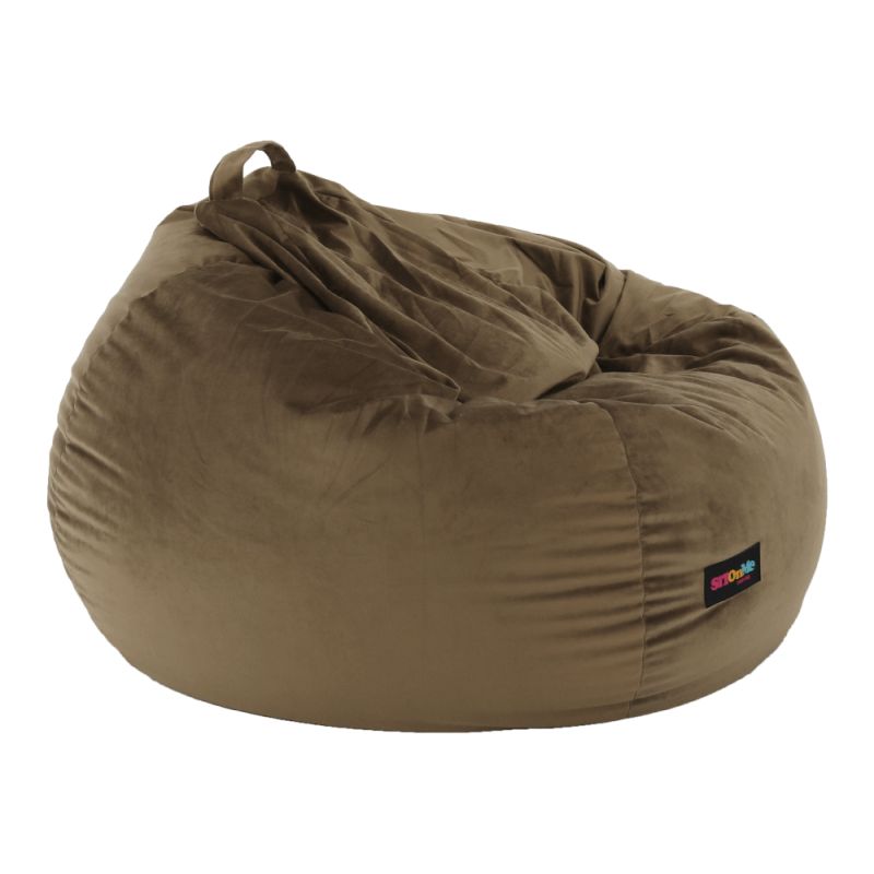 Sedací vak, 75cm, sivohnedá TAUPE látka, TRIKALO