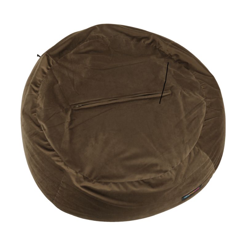 Sedací vak, 75cm, sivohnedá TAUPE látka, TRIKALO