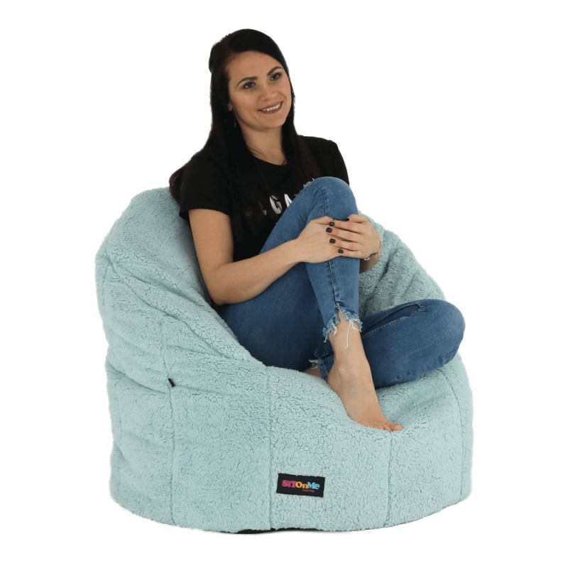 Sedací vak, 75cm, mentolová látka, ALMERO