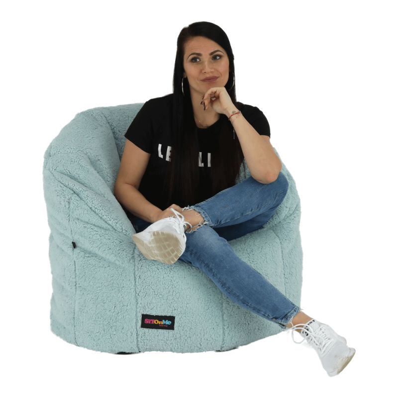 Sedací vak, 75cm, mentolová látka, ALMERO