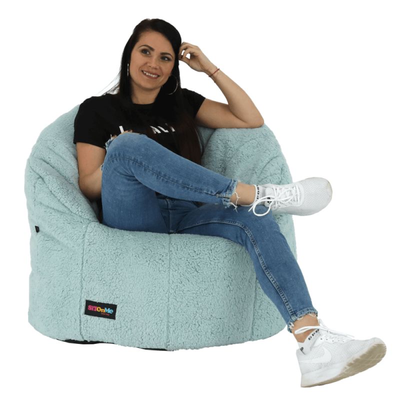 Sedací vak, 75cm, mentolová látka, ALMERO