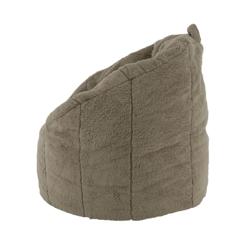 Sedací vak, 75cm, svetlohnedá látka, ALMERO