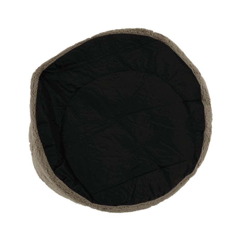 Sedací vak, 75cm, svetlohnedá látka, ALMERO