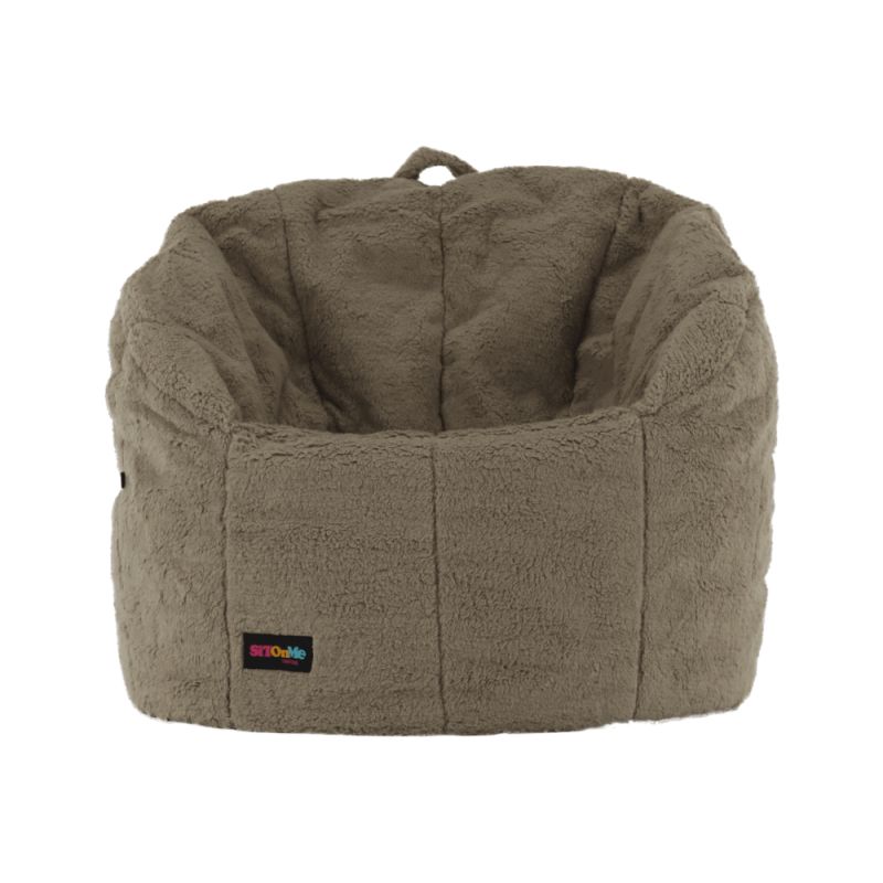 Sedací vak, 75cm, svetlohnedá látka, ALMERO