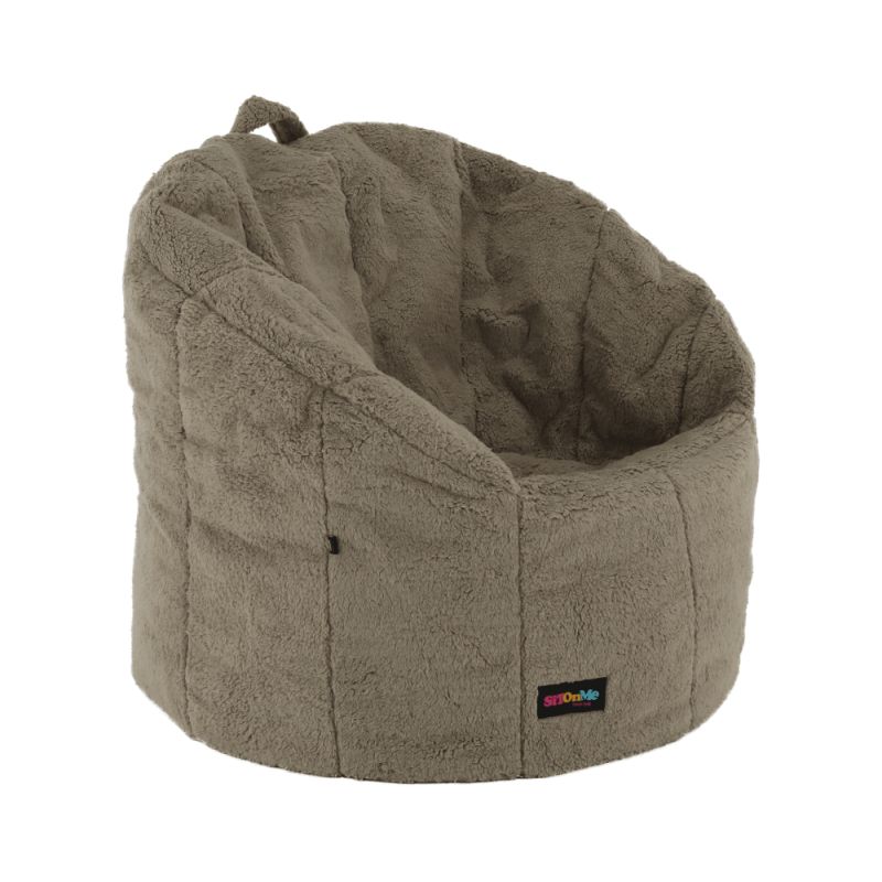 Sedací vak, 75cm, svetlohnedá látka, ALMERO