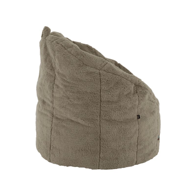 Sedací vak, 75cm, svetlohnedá látka, ALMERO