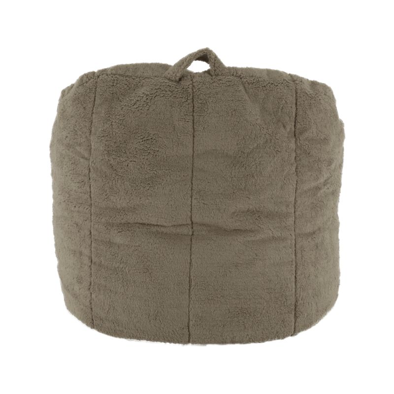 Sedací vak, 75cm, svetlohnedá látka, ALMERO