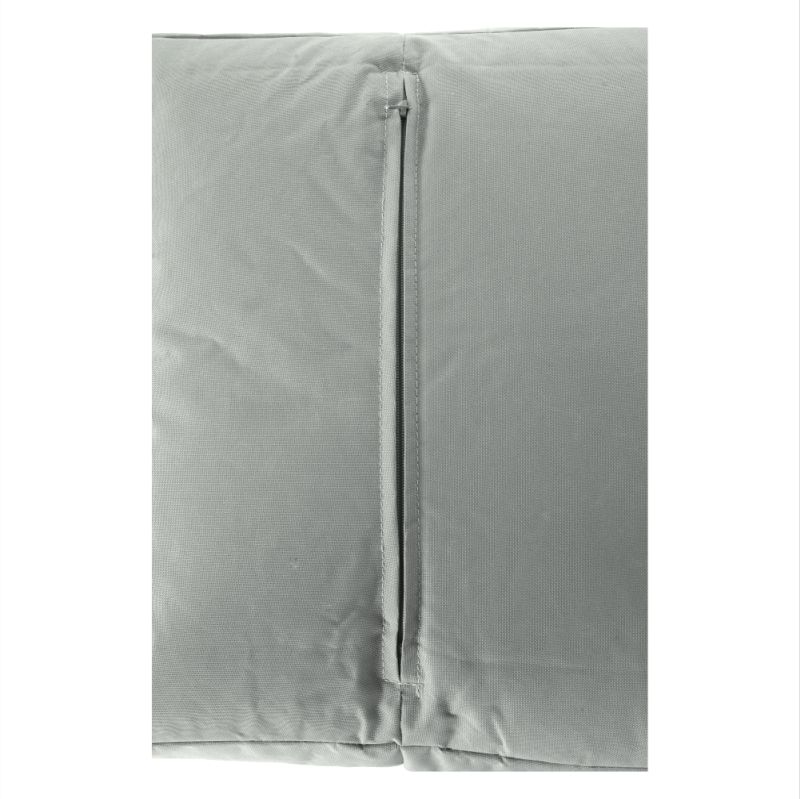 Sedací vak, 50cm, sivý, žltý, látka, ALIMOR
