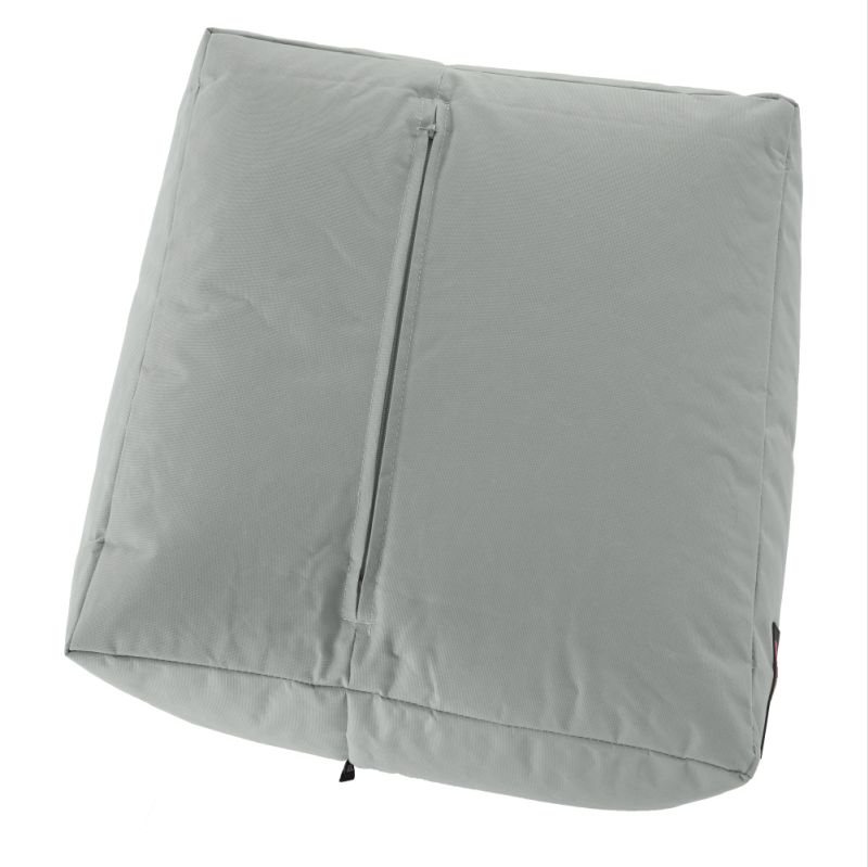 Sedací vak, 50cm, sivý, žltý, látka, ALIMOR