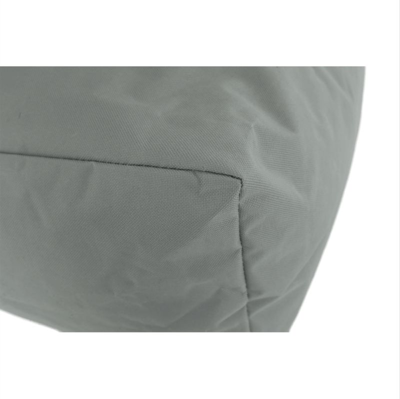 Sedací vak, 50cm, sivý, žltý, látka, ALIMOR