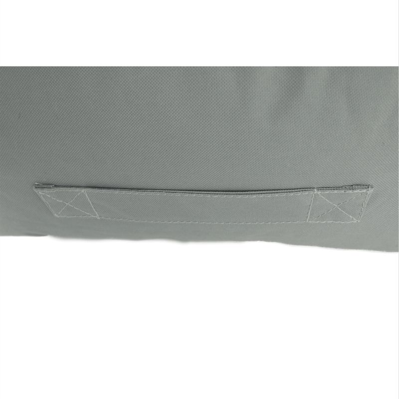 Sedací vak, 50cm, sivý, žltý, látka, ALIMOR