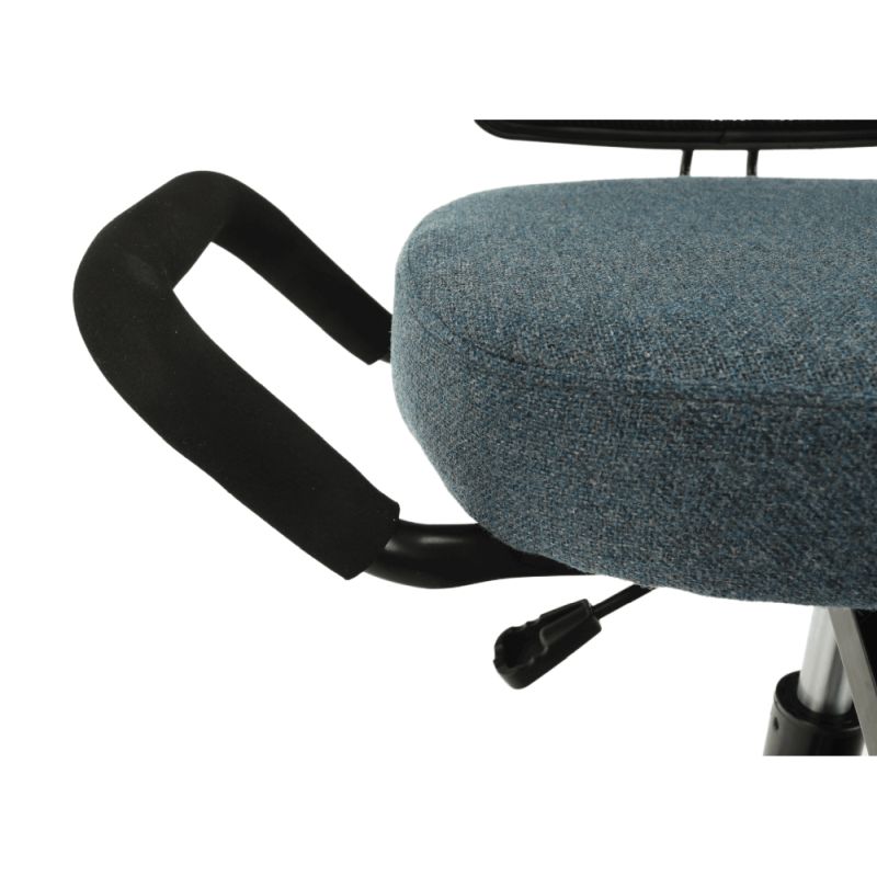 Ergonomický kľakosed, sivá látka, čierny, RUFUS