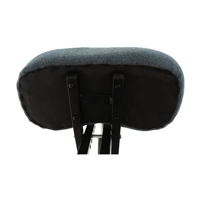 Ergonomický kľakosed, sivá látka, čierny, RUFUS