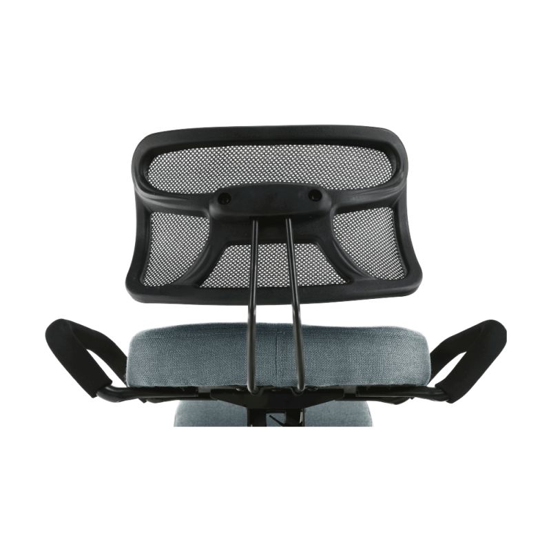 Ergonomický kľakosed, sivá látka, čierny, RUFUS