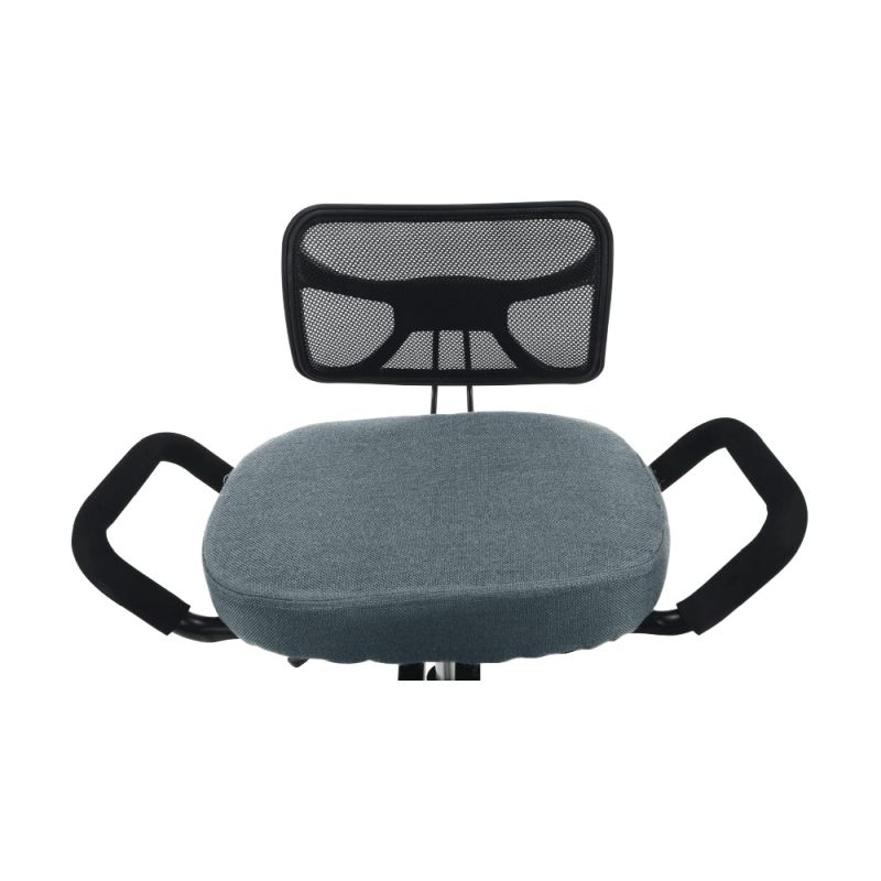 Ergonomický kľakosed, sivá látka, čierny, RUFUS