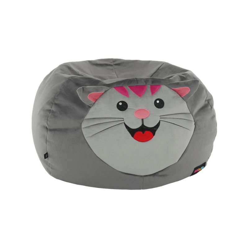 Sedací vak, 60cm, sivá látka, BABY TYP 1