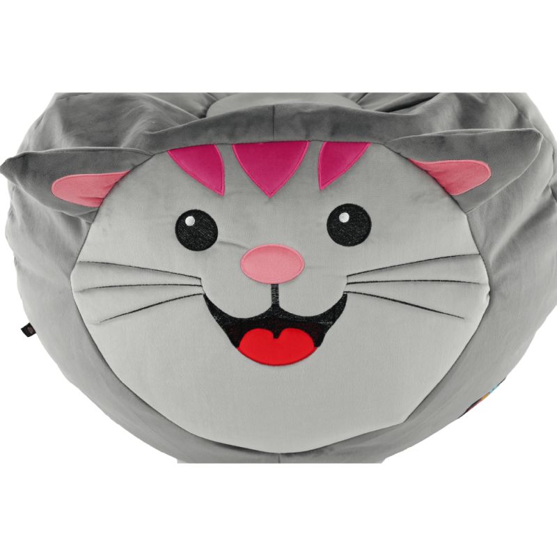 Sedací vak, 60cm, sivá látka, BABY TYP 1