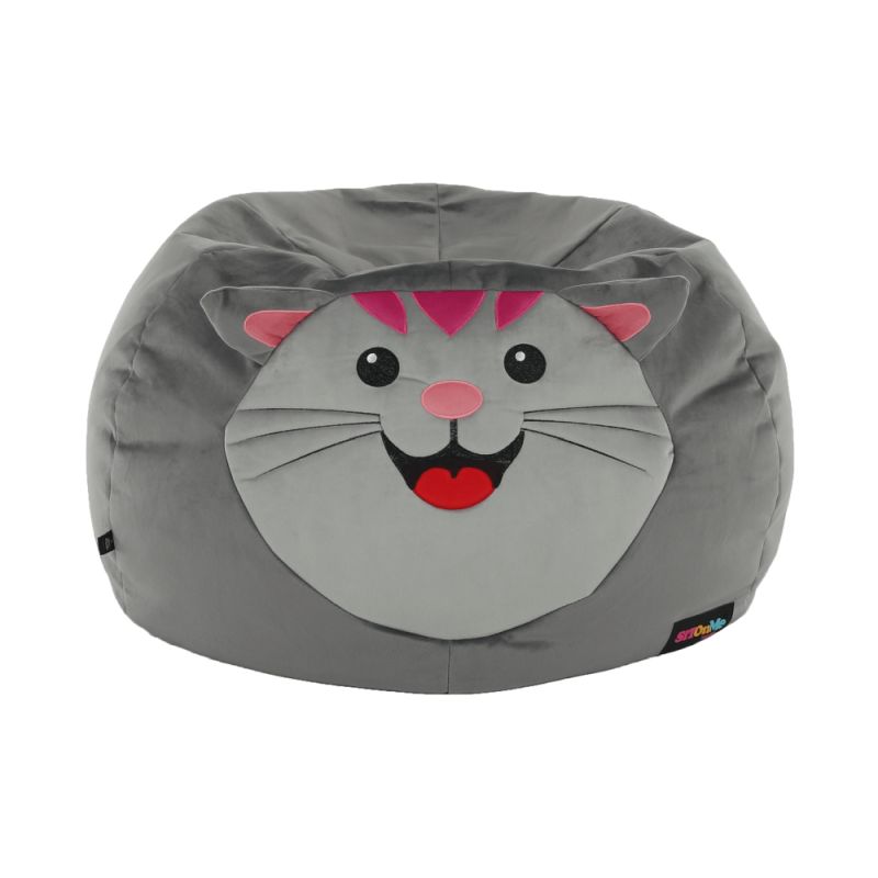Sedací vak, 60cm, sivá látka, BABY TYP 1