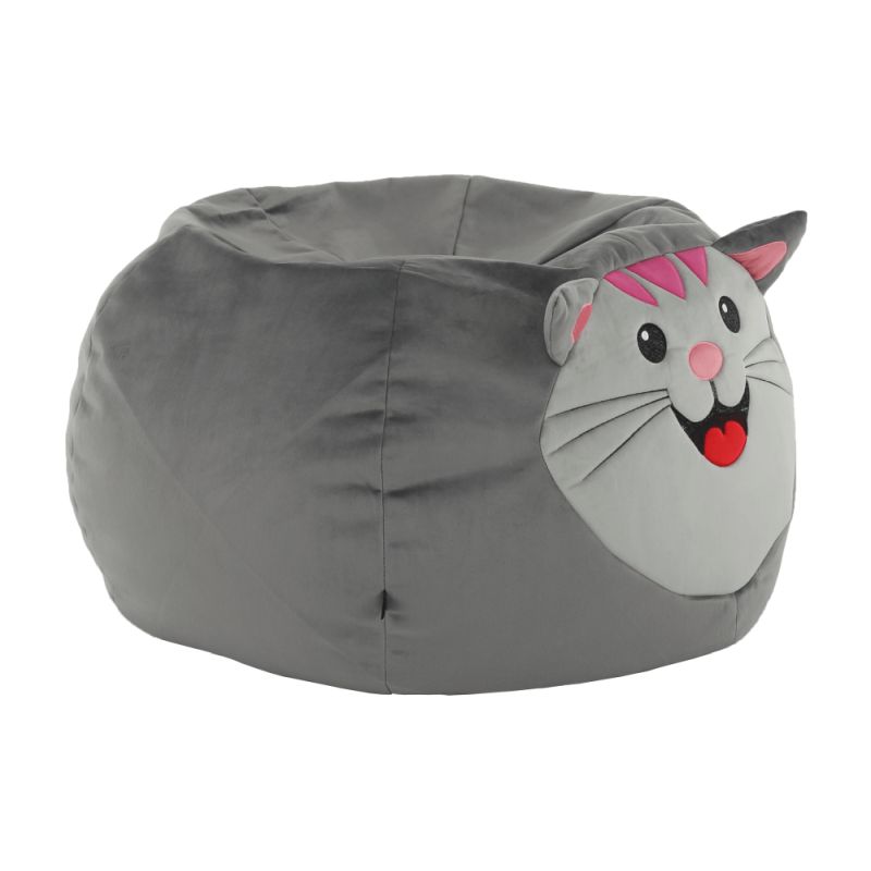 Sedací vak, 60cm, sivá látka, BABY TYP 1