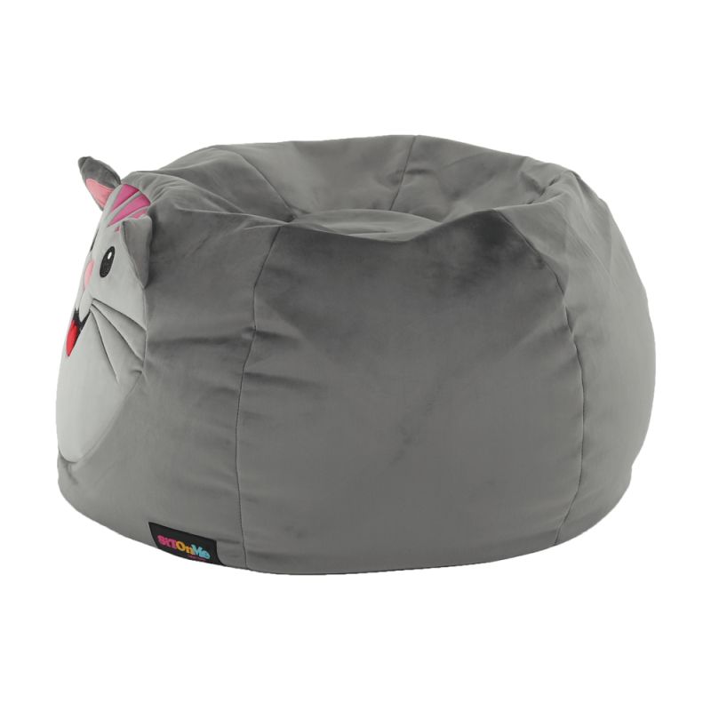 Sedací vak, 60cm, sivá látka, BABY TYP 1