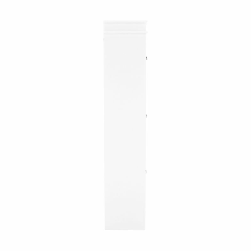 Botník, 54cm, 3-radový, biely, SEBER TYP 2