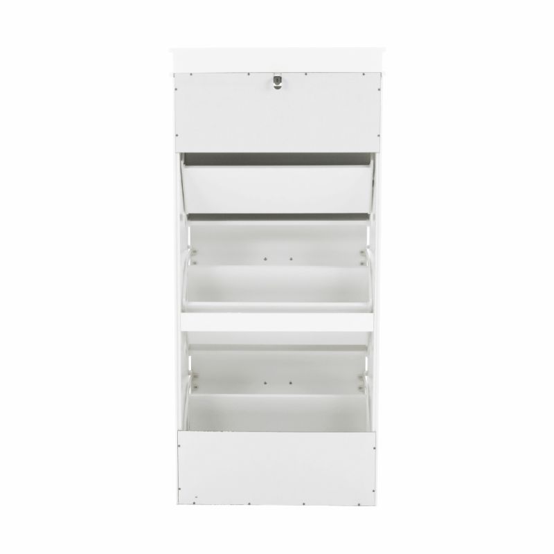 Botník, 54cm, 3-radový, biely, SEBER TYP 2