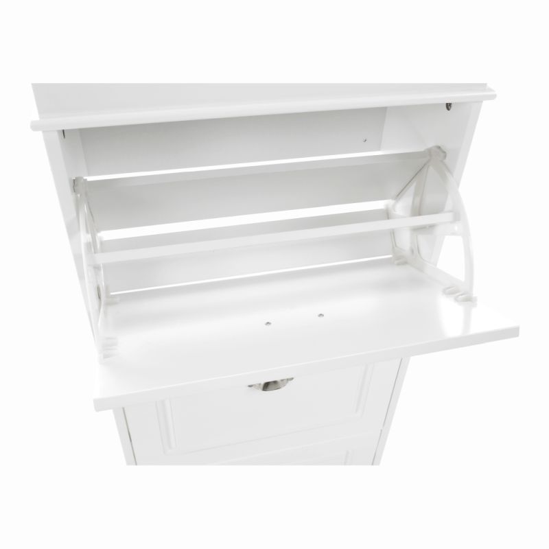 Botník, 54cm, 3-radový, biely, SEBER TYP 2