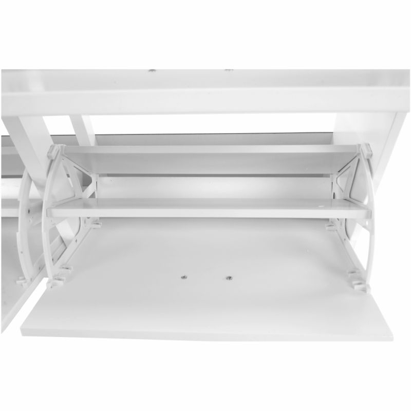 Botník, 105cm, 4-radový, biely, SEBER TYP 5
