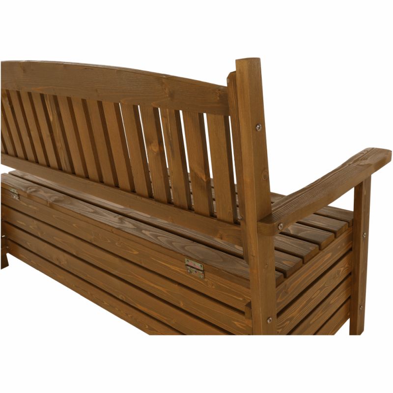Záhradná lavička, 150cm, masív, hnedá, AMULA