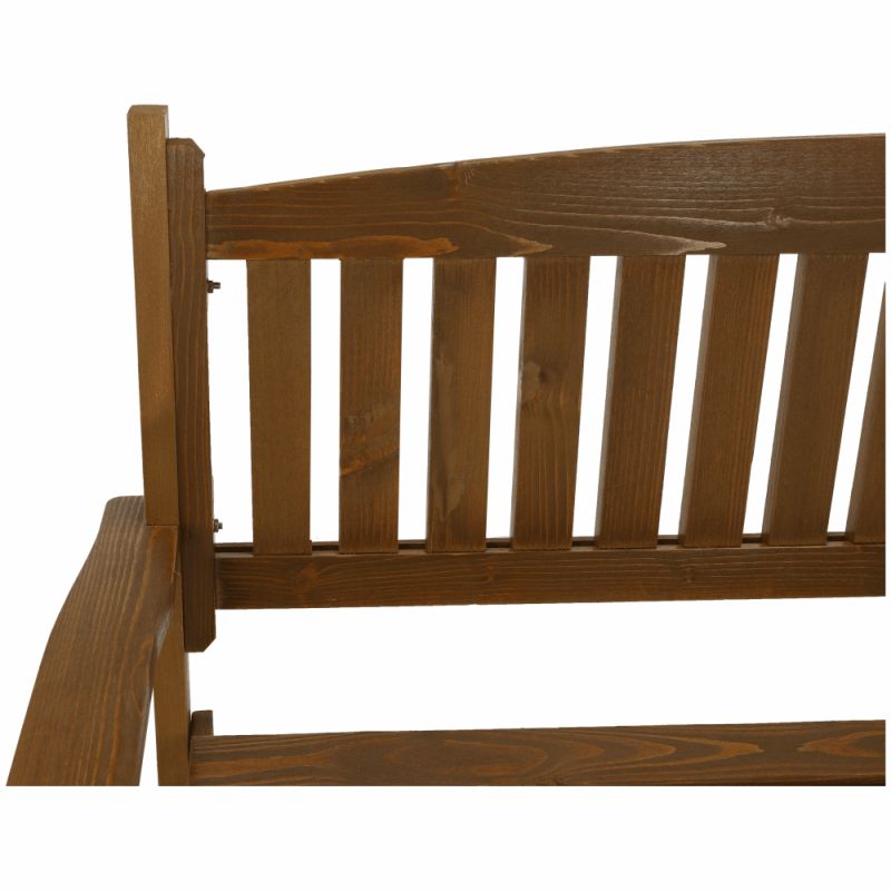 Záhradná lavička, 150cm, masív, hnedá, AMULA