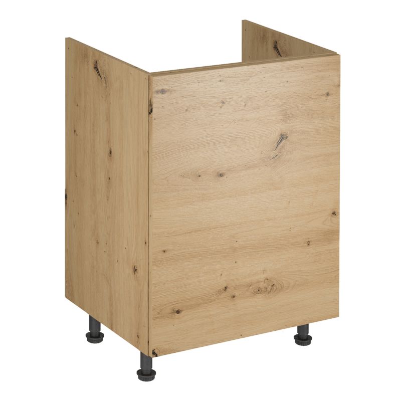 Spodná skrinka drezová, 60cm, dub artisan, univerzálna, LANGEN D60Z