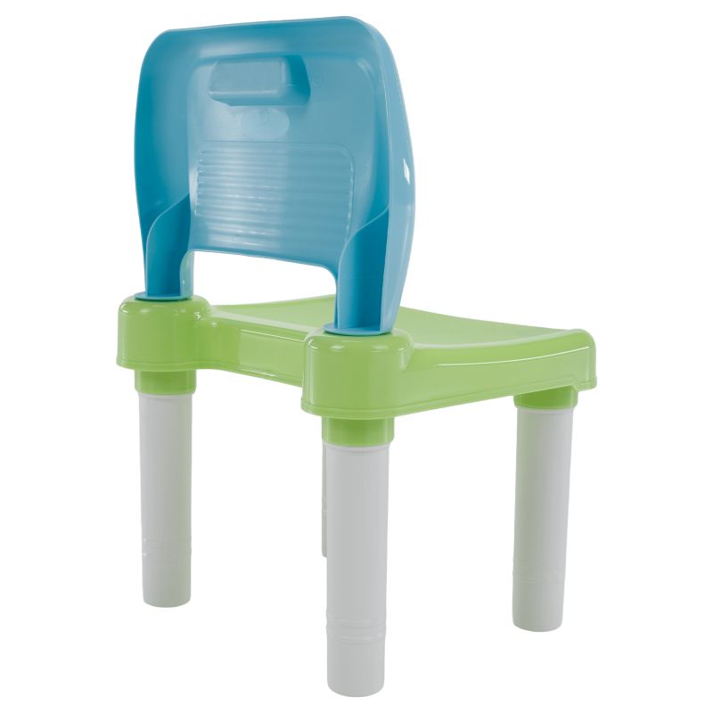 Detský set 1+2, 51x51cm, modrý, zelený, biely, plast, BALTO