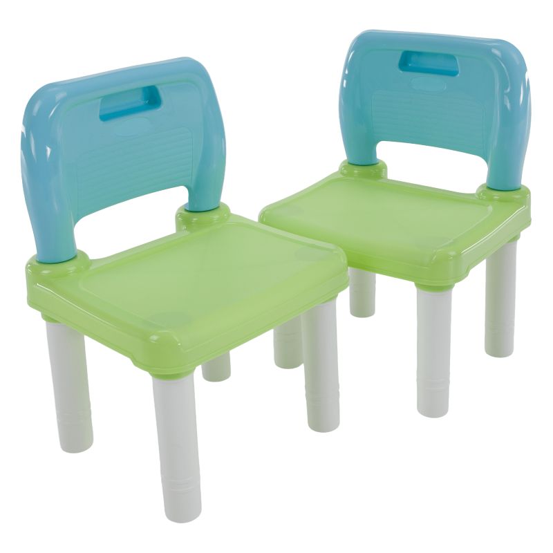 Detský set 1+2, 51x51cm, modrý, zelený, biely, plast, BALTO