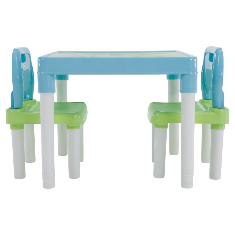 Detský set 1+2, 51x51cm, modrý, zelený, biely, plast, BALTO