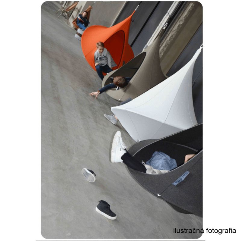 Závesné hojdacie kreslo, svetlosivá, KLORIN NEW BIG SIZE CACOON HAMMOCK