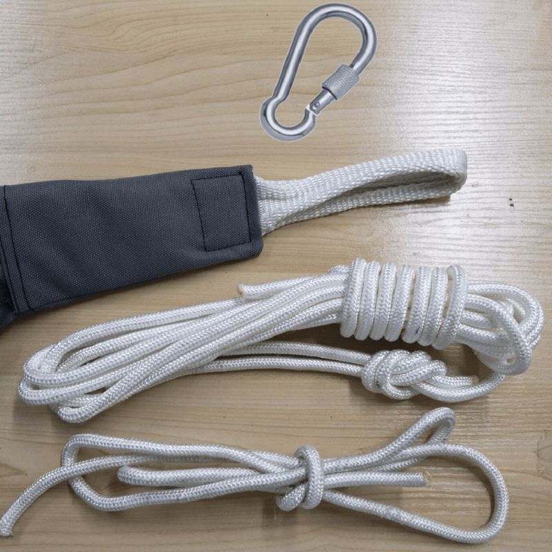 Závesné hojdacie kreslo, svetlosivá, KLORIN NEW BIG SIZE CACOON HAMMOCK