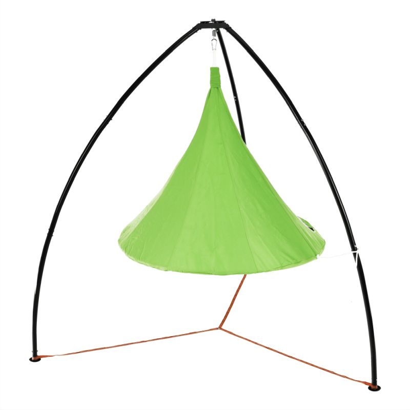Závesné hojdacie kreslo, zelená, KLORIN NEW KLASIK CACOON HAMMOCK